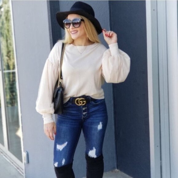 IT'S CALLED CHIC balloon sleeved Blouse - … - Picture 7 of 12